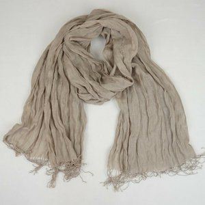 Garnet Hill 70% Baby Alpaca Large Shawl Silk Blend Scarf Stole Sheer 80" x 30"